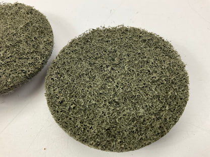 3M 2'' Gray Scotch-Brite Roloc Surface Conditioning Discs, Super Fine 25/pack