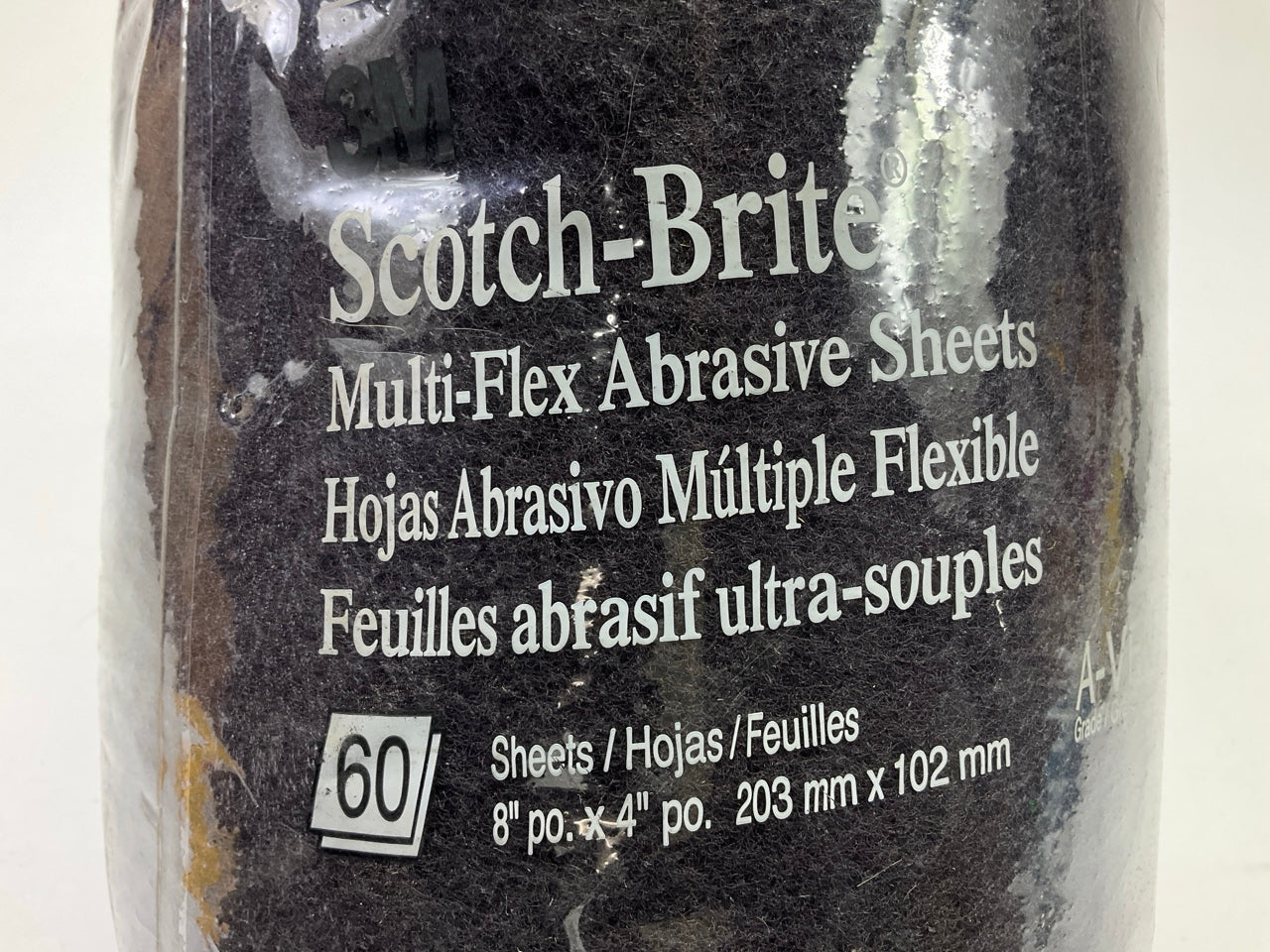 1 Roll / 60 Sheets - 3M 07521 Scotch-Brite Multi-Flex Abrasive Sheet 4'' X 8''