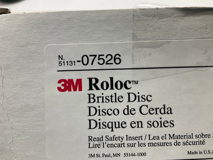 3M 07526 3'' 50 Grit Scotch-Brite Roloc Bristle Disc - Pack Of 10