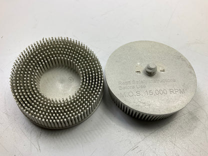 3M 07529 3'' Scotch-Brite Roloc Bristle Discs, 120 Grit, Fine, 10 / PACK