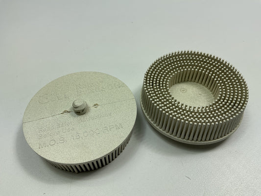 3M 07529 3'' Scotch-Brite Roloc Bristle Discs, 120 Grit, Fine, 6 / PACK