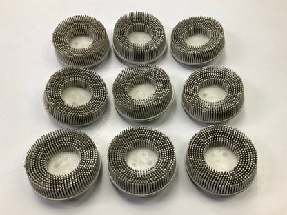 3M 07529 3'' Scotch-Brite Roloc Bristle Discs, 120 Grit, Fine, 9 / PACK