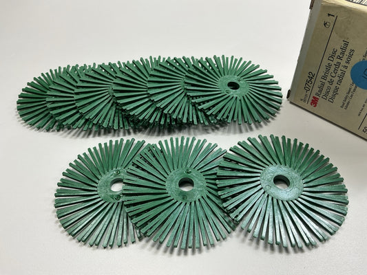 3M 07542 Radial Bristle Discs 3'' 50 Grit, Box Of 10 Discs