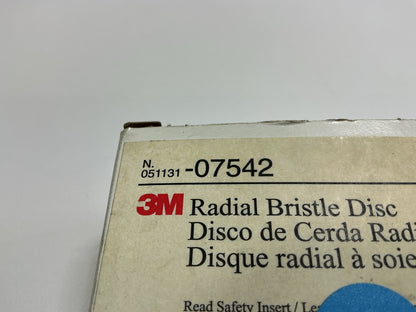 3M 07542 Radial Bristle Discs 3'' 50 Grit, Box Of 10 Discs