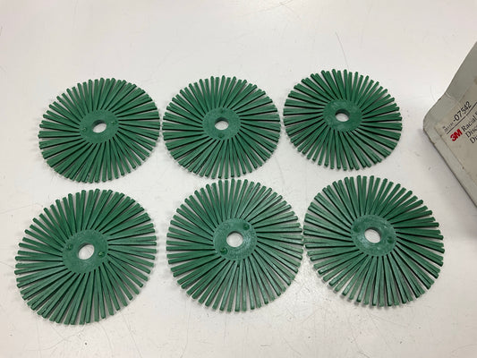 3M 07542 Radial Bristle Discs 3'' 50 Grit, Box Of 6 Discs