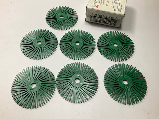 3M 07542 Radial Bristle Discs 3'' 50 Grit, Box Of 7 Discs