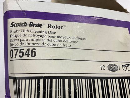 (6) DISCS - 3M 07546 Scotch-Brite Roloc Brake Hub Cleaning Discs, Extra Coarse