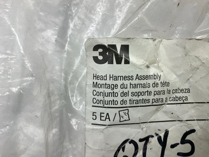 (5) 3M 7581 Head Harness Assembly For 3M Half Facepiece Respirator 7501 7502