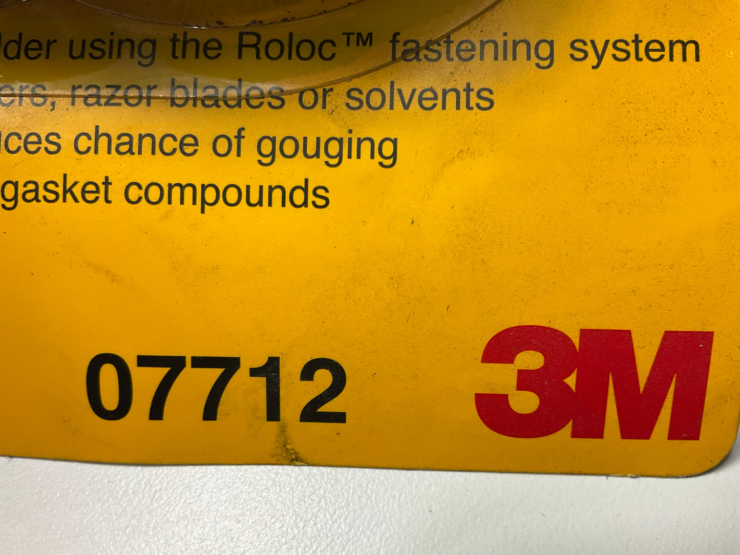 3M 07712 Scotch-Brite Roloc Gasket Removal Discs Medium 6 Discs, 3 Inch