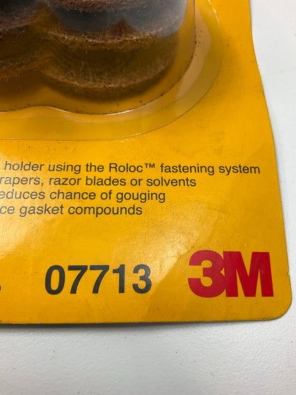 3M 07713 2'' Coarse Roloc Gasket Removal Discs, 6 Discs