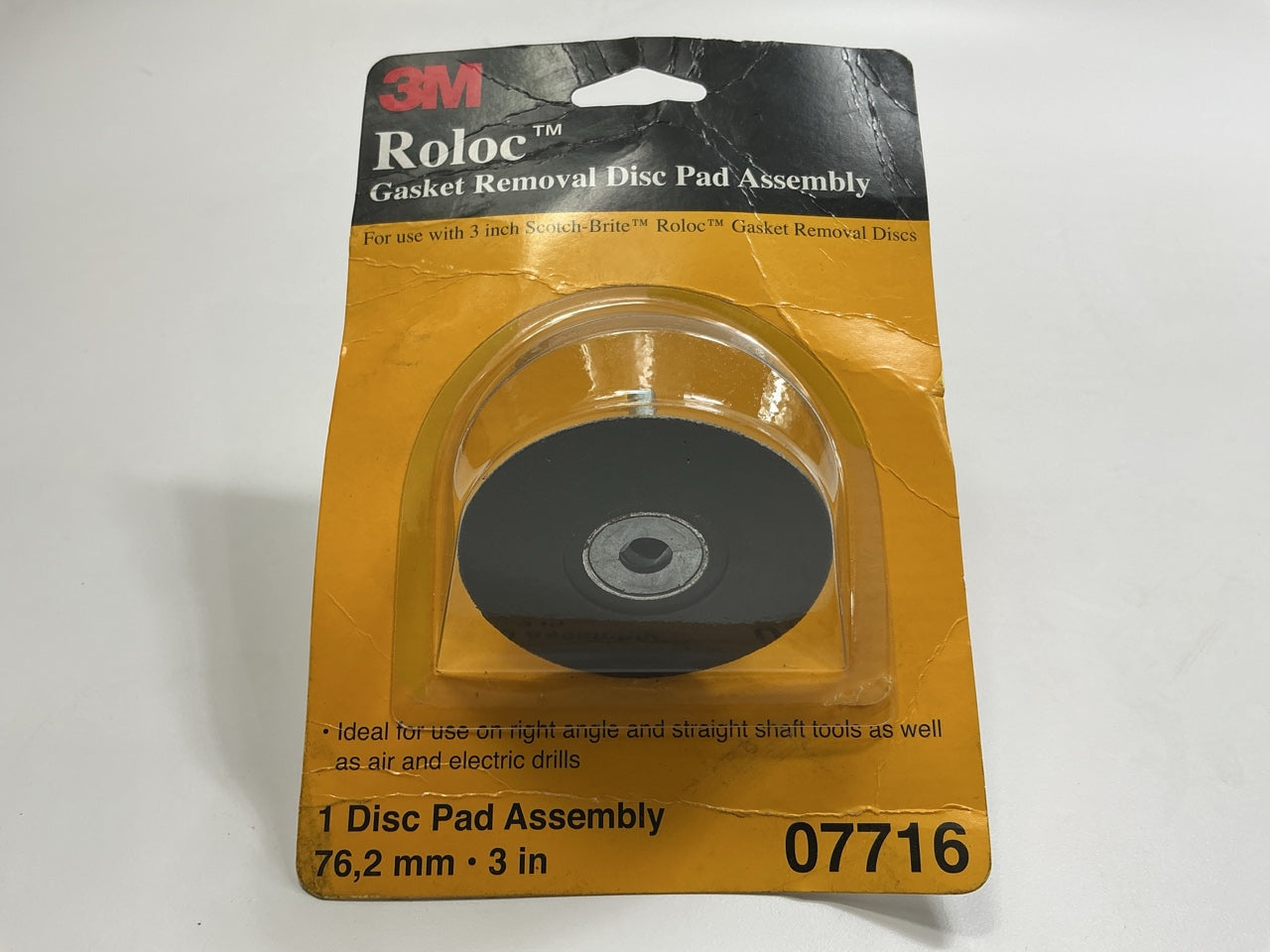 3M 07716 Roloc Gasket Removal 3'' Disc Pad Holder