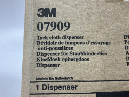 3M 07909 Tack Cloth Dispenser, Wall Mount, Dispenses 3M Tack Pads