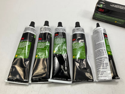 (5) 3M 08001 AUTO Yellow Super Weatherstrip & Gasket Adhesive Tube - 5 Oz.