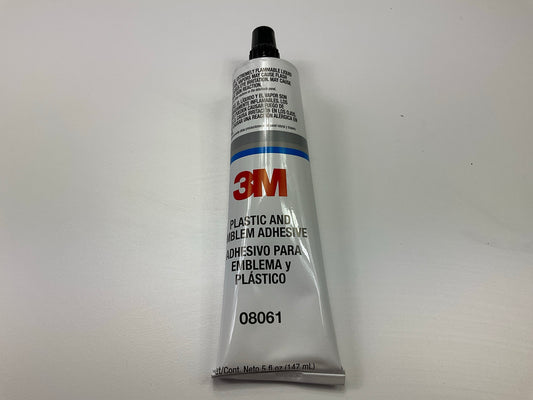 3M 08061 Plastic And Emblem Adhesive, 5 Oz Tube