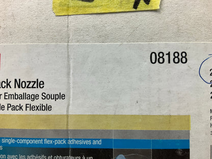 3M 08188 Flex Pack Nozzle (20 Count) For 20 Fl Oz Sausages Adhesives Sealant