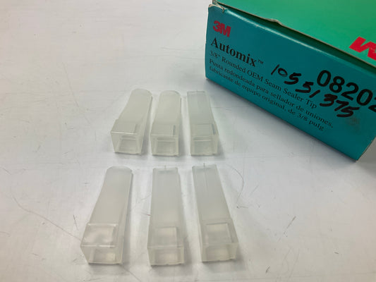 (6) 3M 08202 Round Seam Sealer Tip, 3/8 In Size