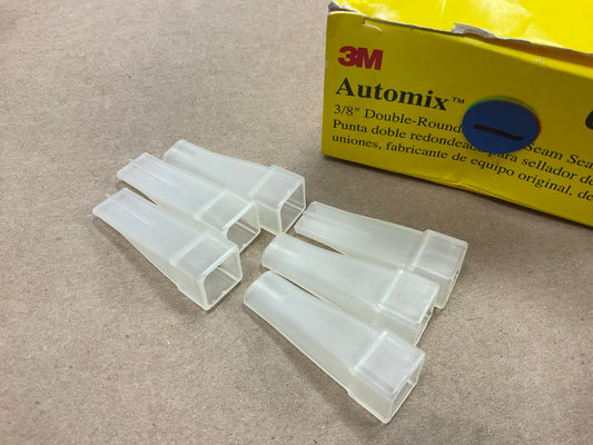 (6) New 3M 08205 Automix 3/8'' Double Rounded OEM Seam Sealer Mixing Tips
