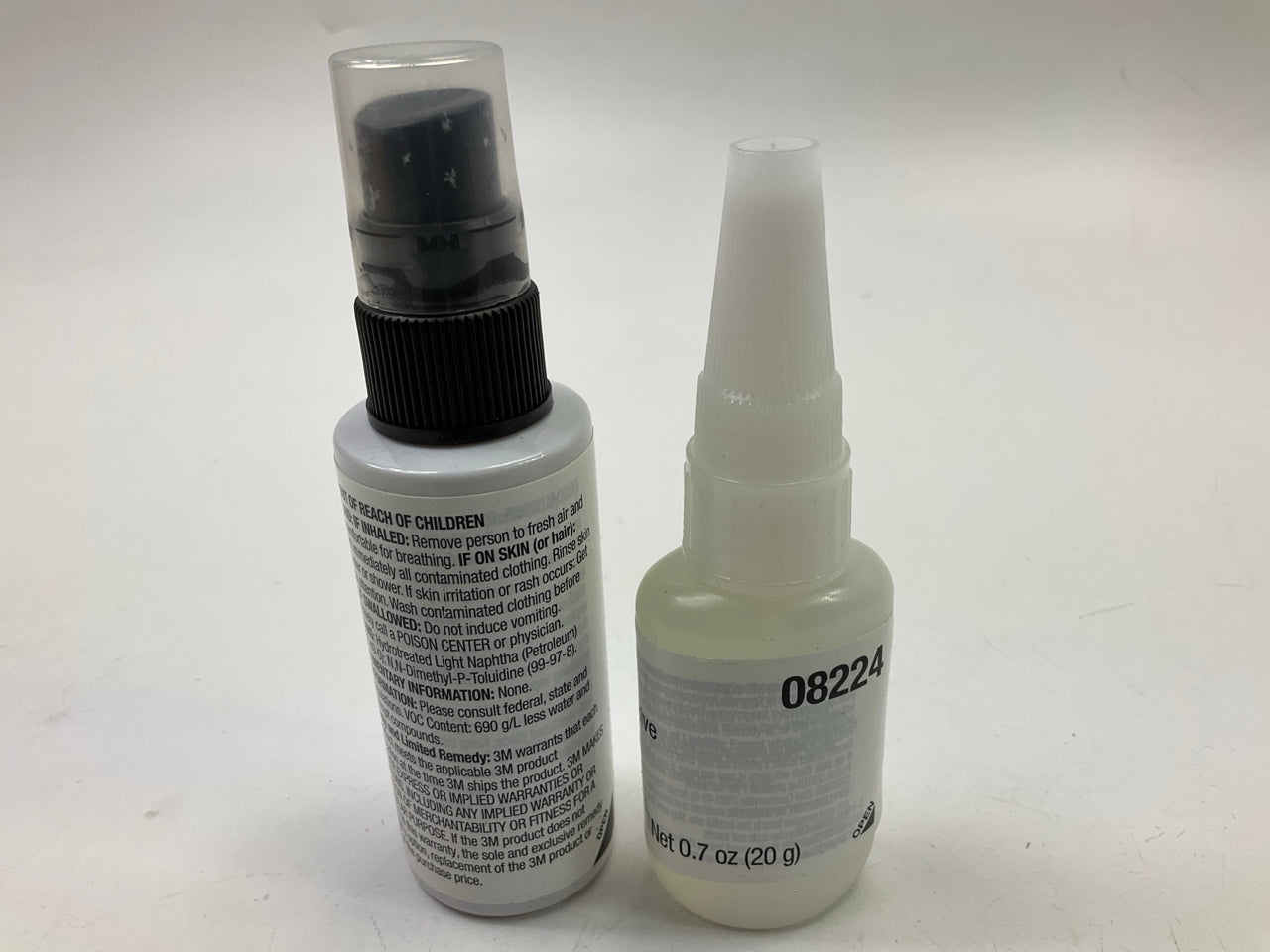 3M 08224 Quick Fix Adhesive Kit - Adhesive: 0.7 Oz. Accelerator: 2 Oz
