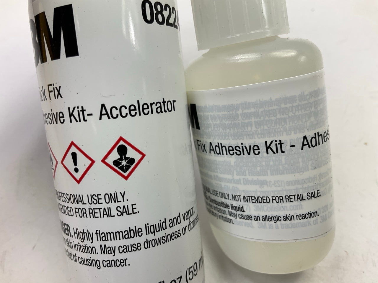 3M 08224 Quick Fix Adhesive Kit - Adhesive: 0.7 Oz. Accelerator: 2 Oz