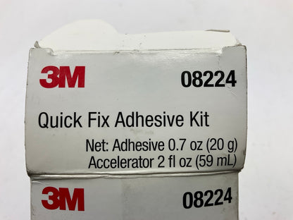 3M 08224 Quick Fix Adhesive Kit - Adhesive: 0.7 Oz. Accelerator: 2 Oz