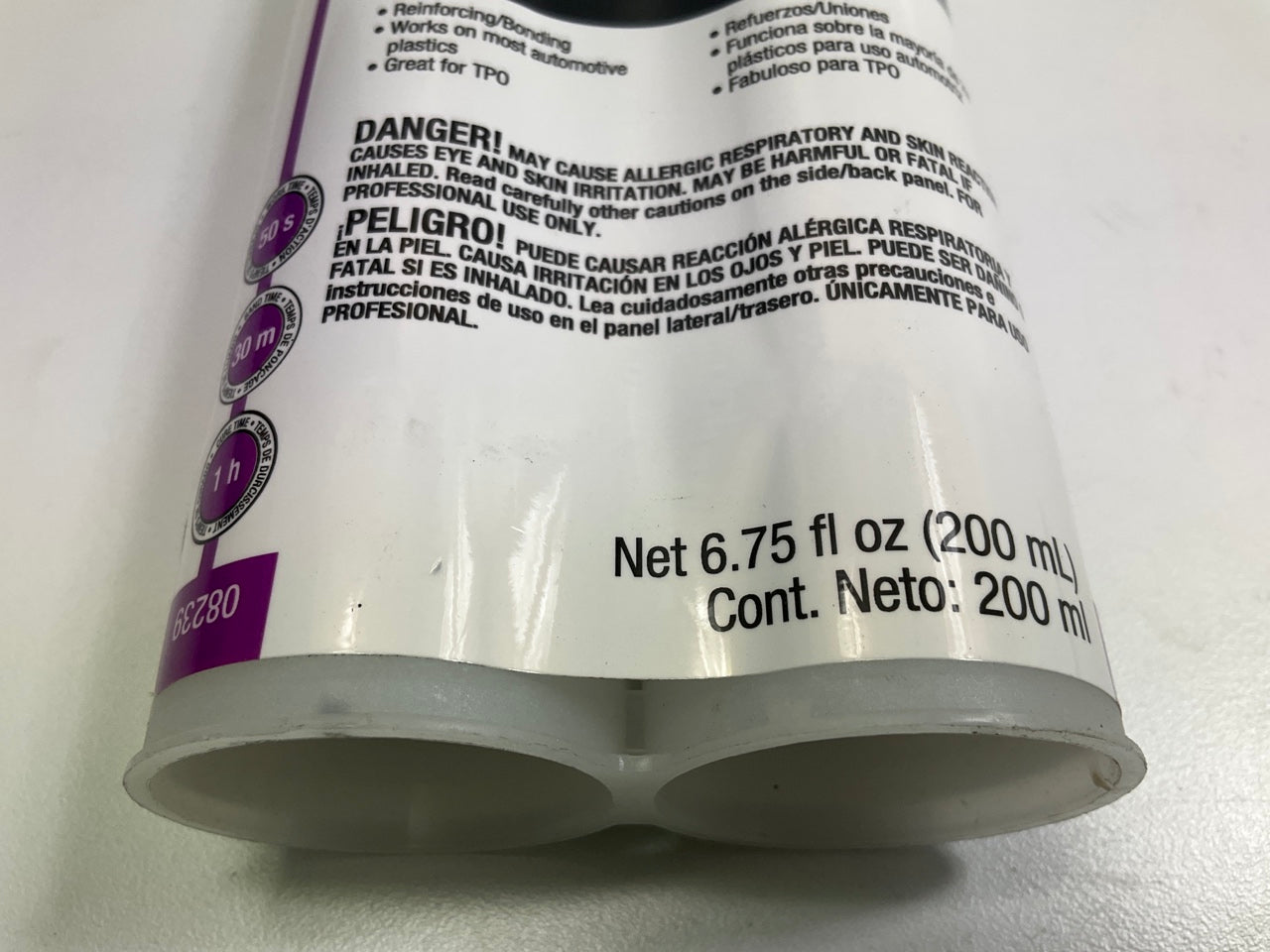 3M 08239 TPO Plastic Parts Repair - 200 Ml Plus 2 Nozzles (6.75 Fl Oz)