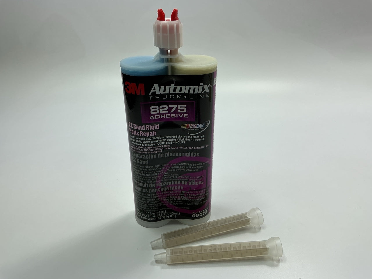 3M 08275 Rigid Parts Repair Adhesive, Blue, 400 Ml Cartridge (13.5 Fl. Oz)