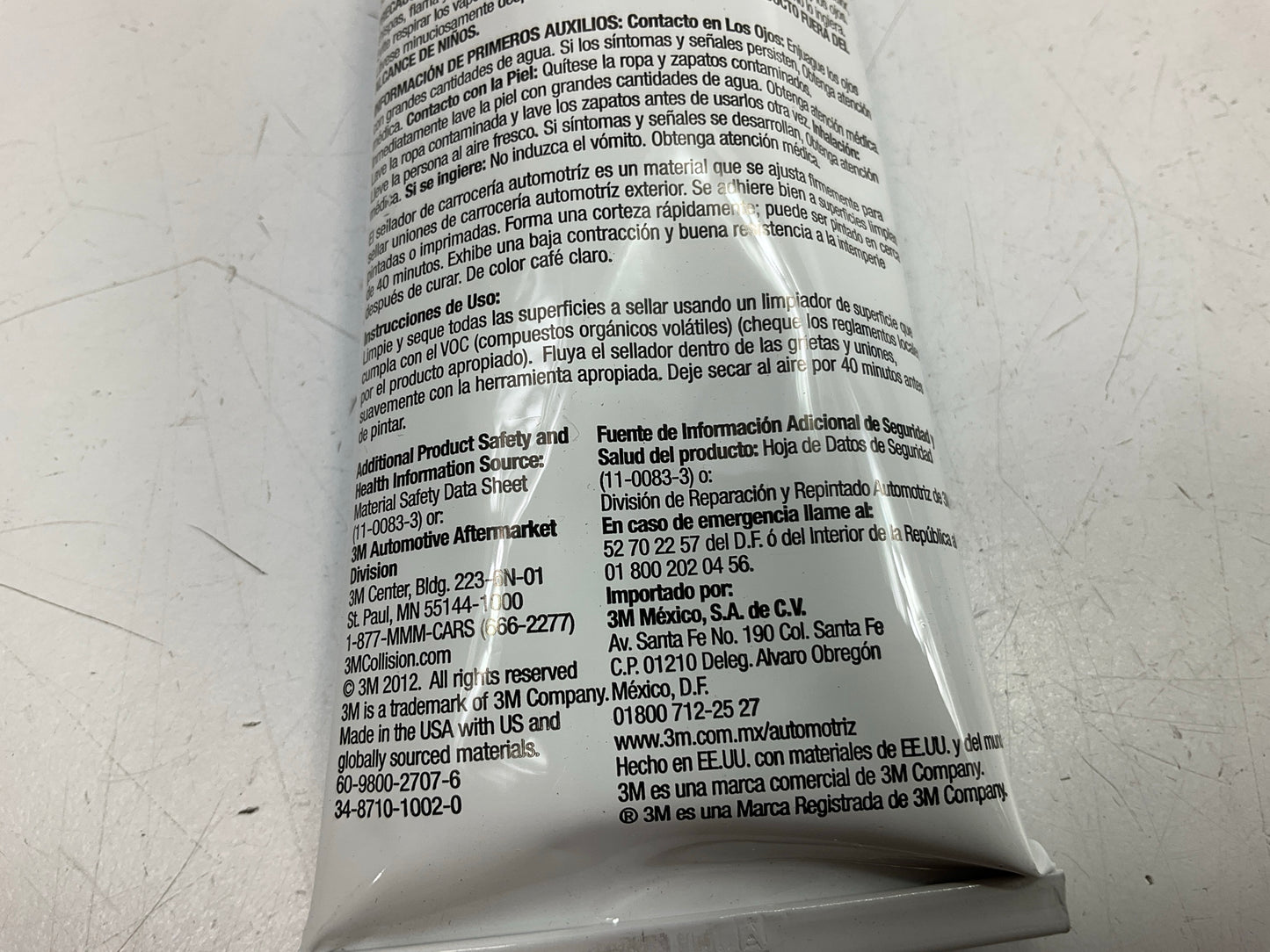 3M 08301 Ultrapro Autobody Sealant Tan, High-Solids, Fast-Curing, 5 Oz Tube