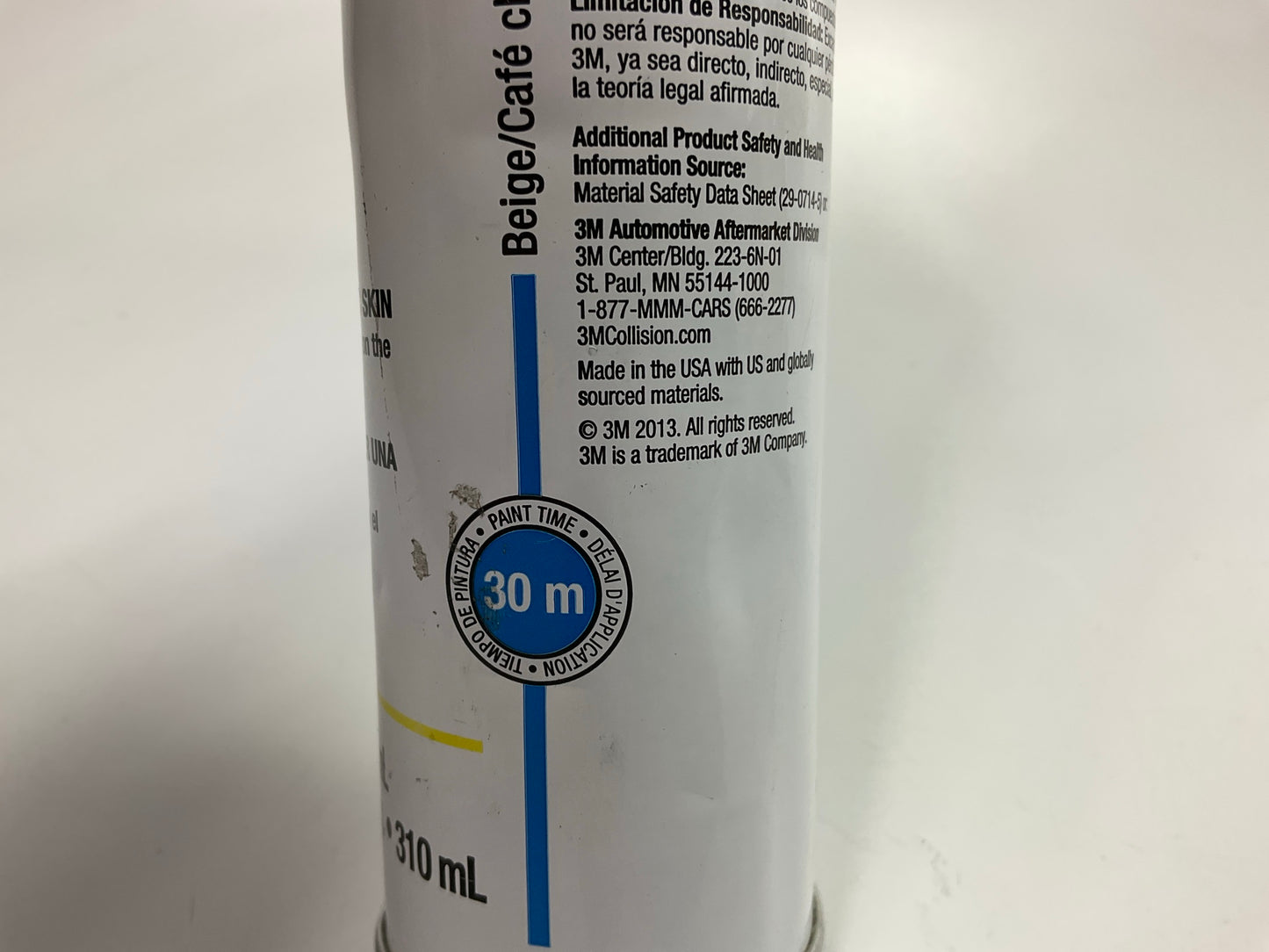 3M 08375 MSP Sprayable Seam Sealer, Black,  10.5 FL Oz
