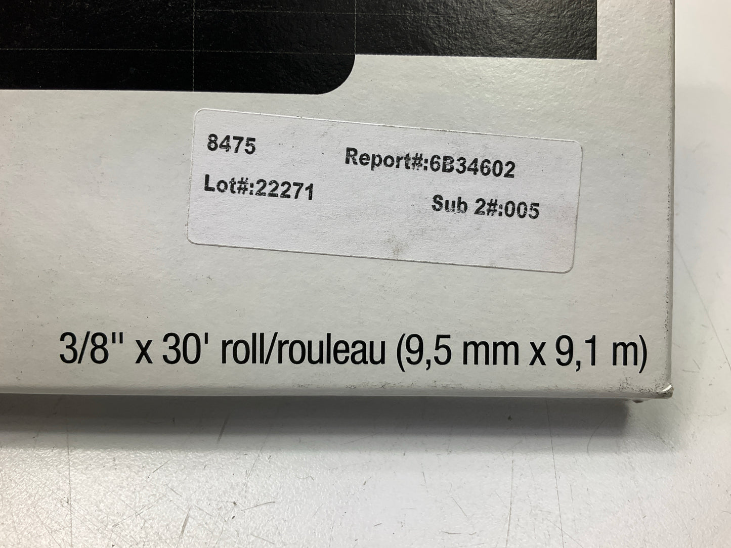3M 08475 Seam Sealer Tape, 3/8 In X 30 Feet, 1 Roll, Gray