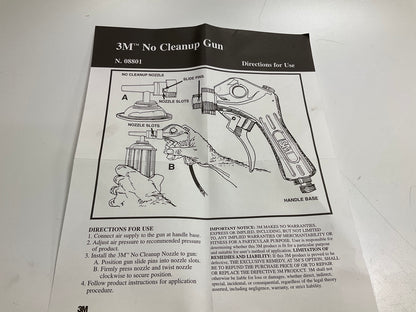 3M 08801 No Cleanup Siphon-feed Applicator Gun