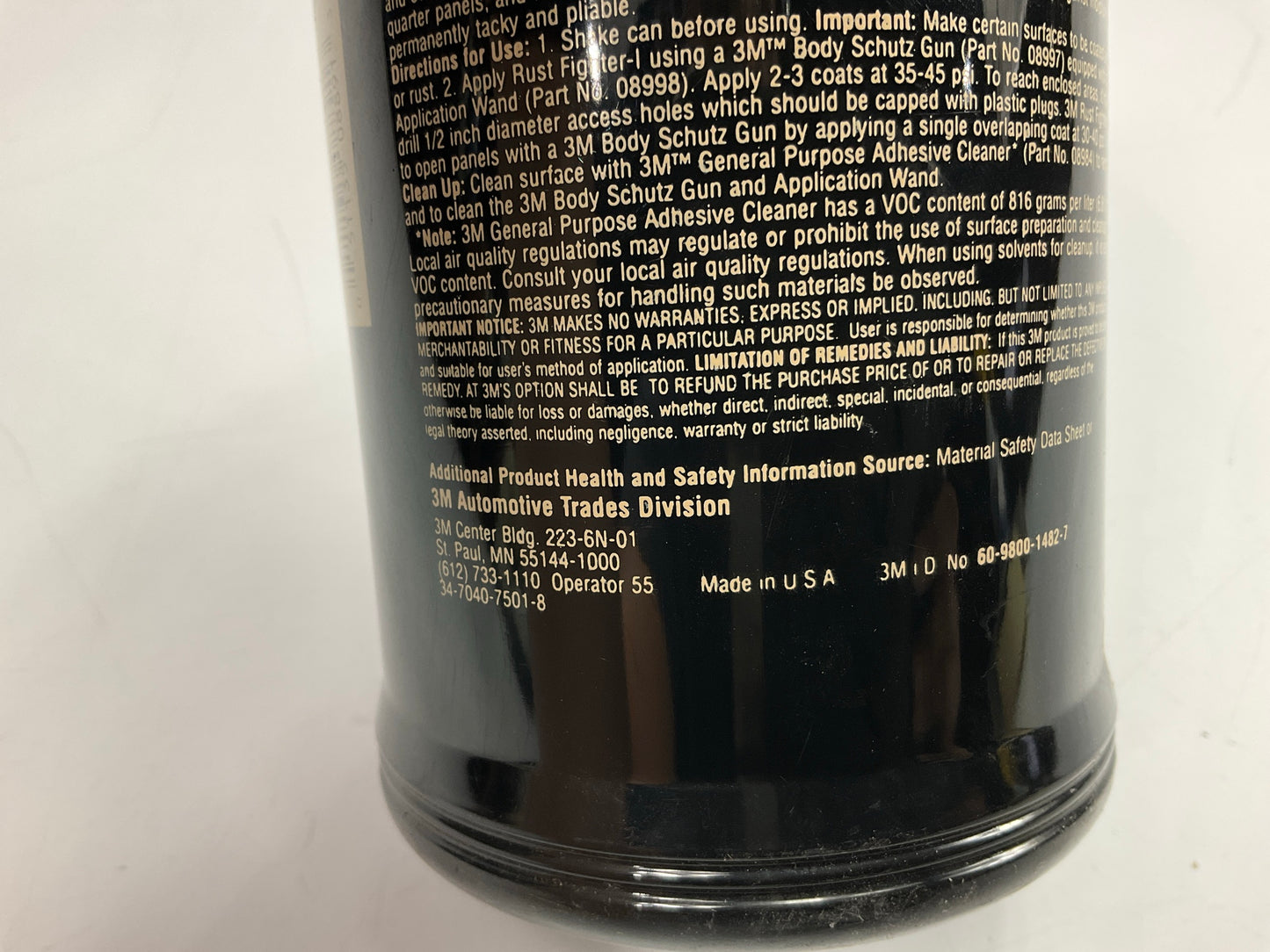 3M 08891 Rust Fighter I, 1 Quart,  Corrosion Preventative Coating