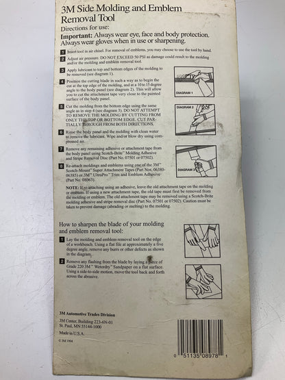 3M 08978 Side Molding And Emblem Removal Tool 8978, Made In USA.