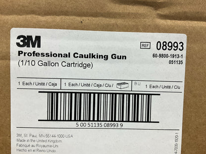 3M 08993 Rod Driven Professional Caulking Caulk Gun For 1/10 Gallon Cartridge