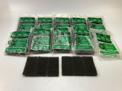 (10) 3m 10116NA #2 Medium Synthetic Steel Wool Pads 2''X4'' - 6 IN EACH PACK