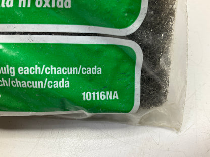 (10) 3m 10116NA #2 Medium Synthetic Steel Wool Pads 2''X4'' - 6 IN EACH PACK