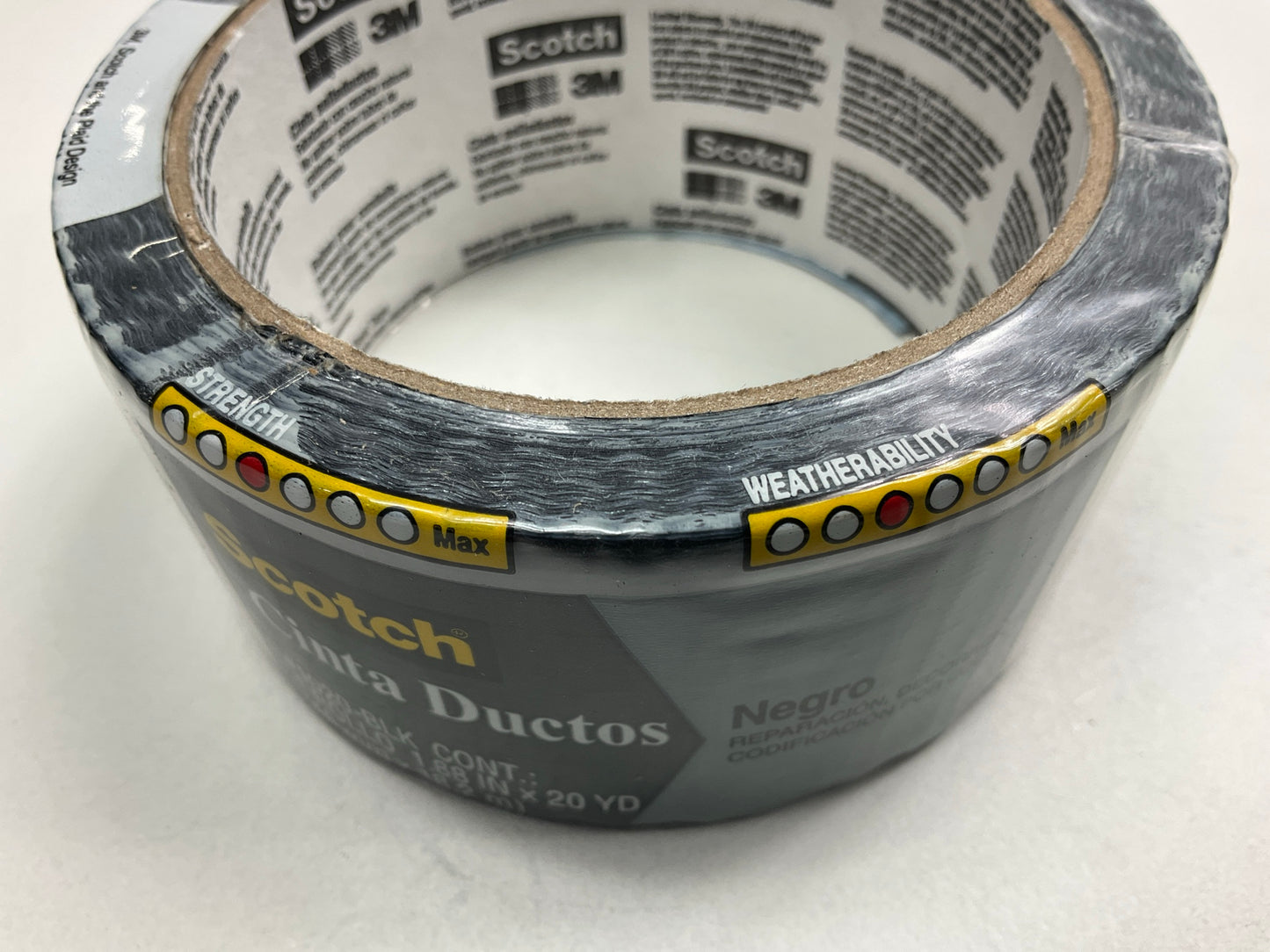 (10) Rolls - 3M 3920-BK 1.88'' X 20 Yards Scotch Black Duct Tape