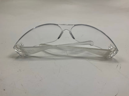 3M 11326 Virtua Protective Eyewear, Clear Frame, Clear Hard-Coat Lens Glasses