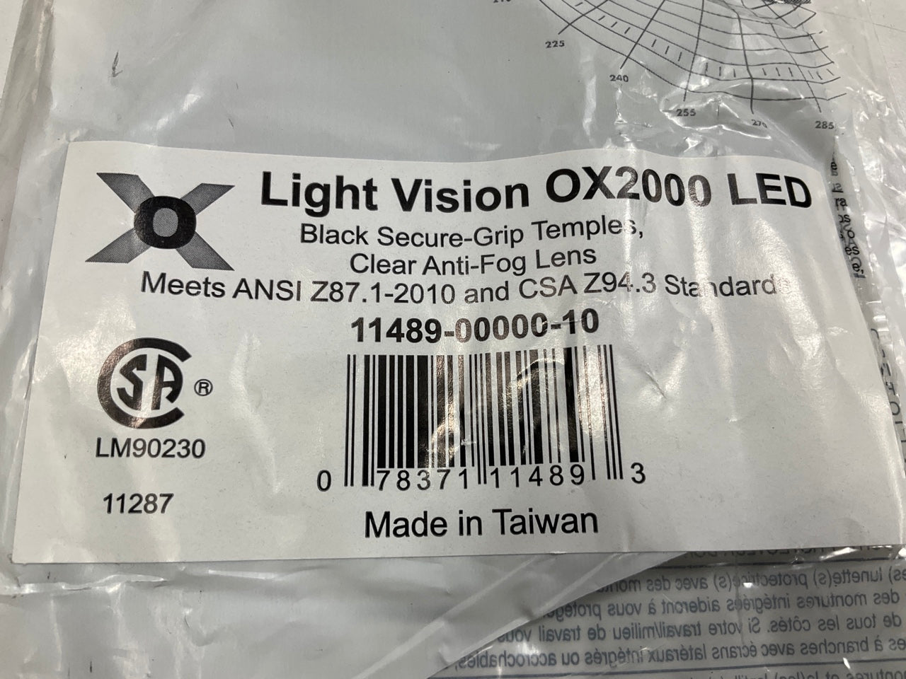 3M 11489-00000-10 OX Protective Eyewear 2000 Clear Anti-Fog Lens Safety Glasses