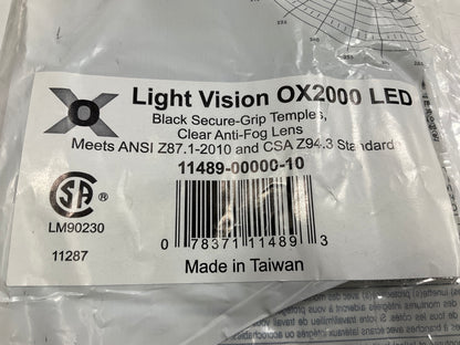 3M 11489-00000-10 OX Protective Eyewear 2000 Clear Anti-Fog Lens Safety Glasses