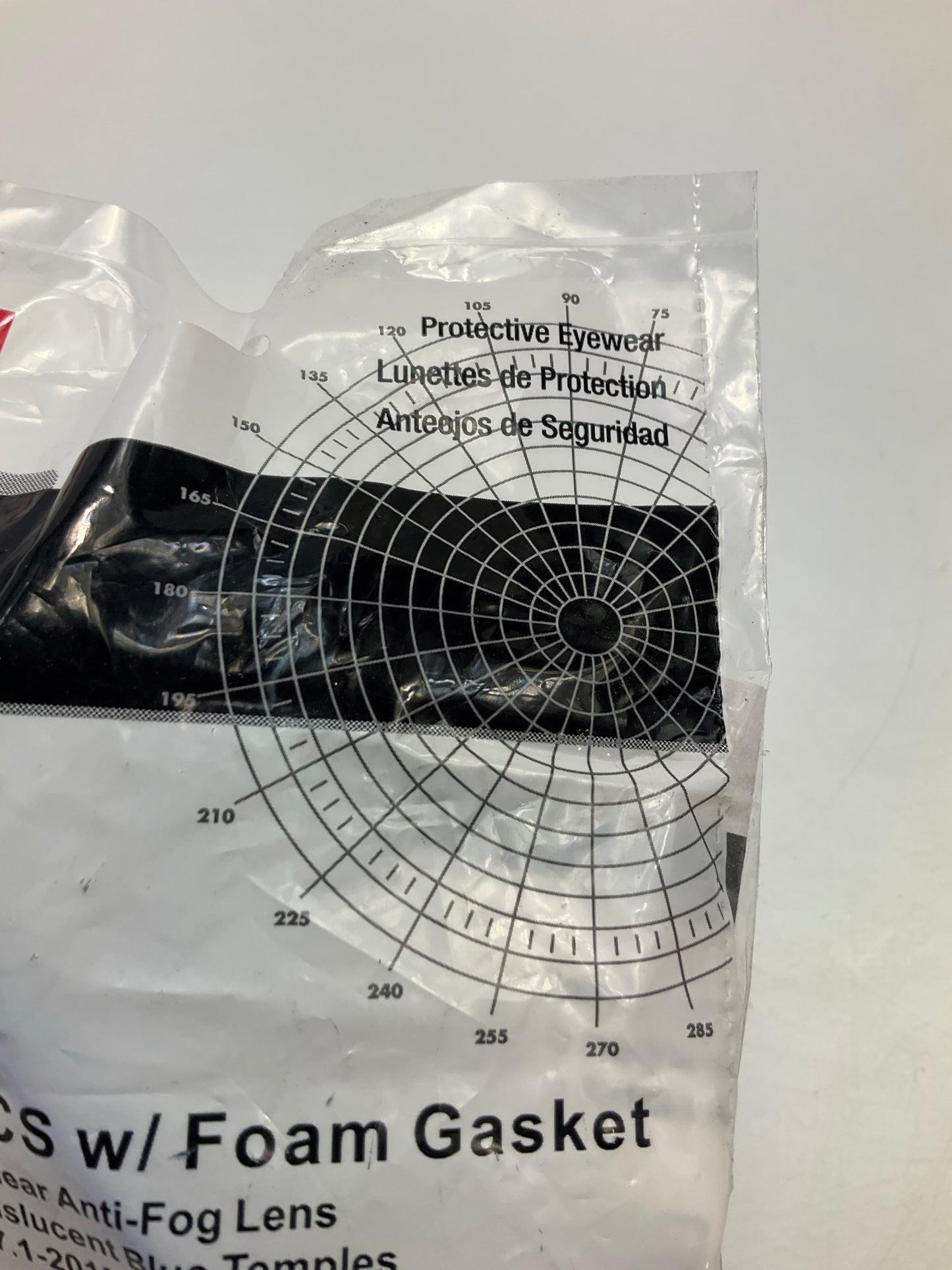 3M Virtua CCS Safety Glasses 11872-00000-20, Foam Gasket, Clear Anti Fog Lens