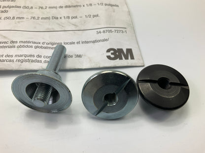 3M 15012 Mandrel 990 For Radial Bristle Discs, Unitized Wheel 1-3/4'' X 1/4'' X 1''