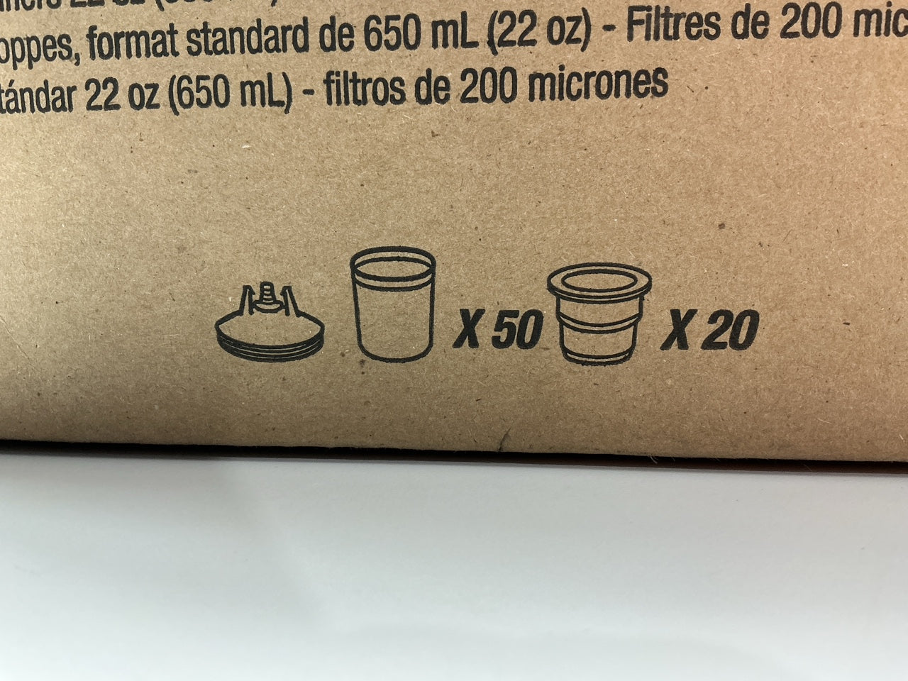 3M PPS 16000 Original Series Lids And Liners Kit, Standard, 22 Oz., 200 Micron