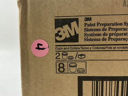 8 PACK - 3M 16001 PPS Mixing Cups And Collars, Regular (Standard) 650ml (22oz)