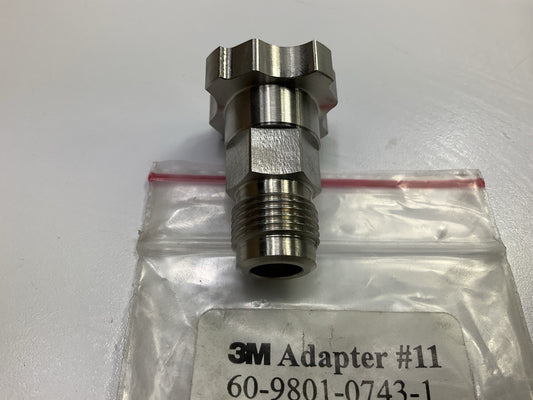 3M 16018 PPS Adapter For Snap-On Paint Spray Gun With 3/8 Male, 18 Thread NPS