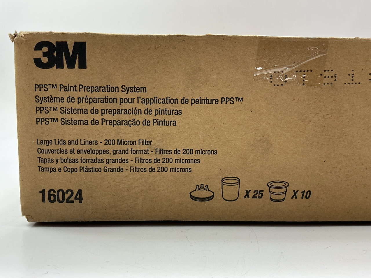 INCOMPLETE 3M 16024 PPS Lid & Liner Kit Large 28 Fl Oz, 850ml, 200 Micron Filter