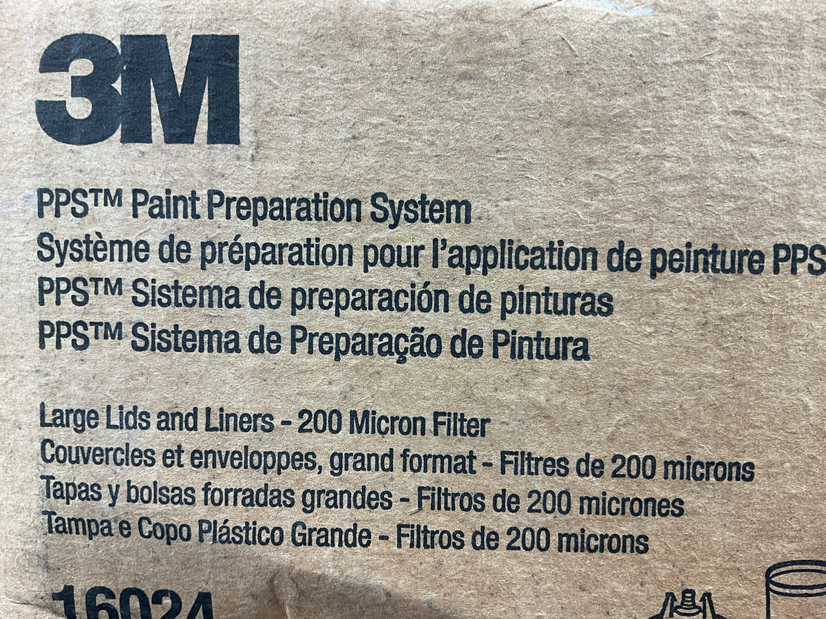 INCOMPLETE 3M 16024 PPS Lid & Liner Kit, Large 28 Fl Oz, 850ml 200 Micron Filter