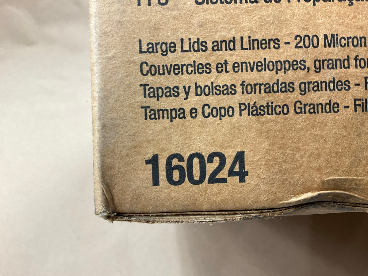 INCOMPLETE 3M 16024 PPS Lid & Liner Kit, Large 28 Fl Oz, 850ml 200 Micron Filter