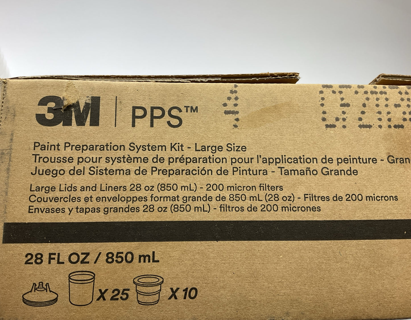 3M 16024 PPS Lid And Liner Kit, Large 28 Fl Oz, 850ml, 200 Micron Filter Case/25
