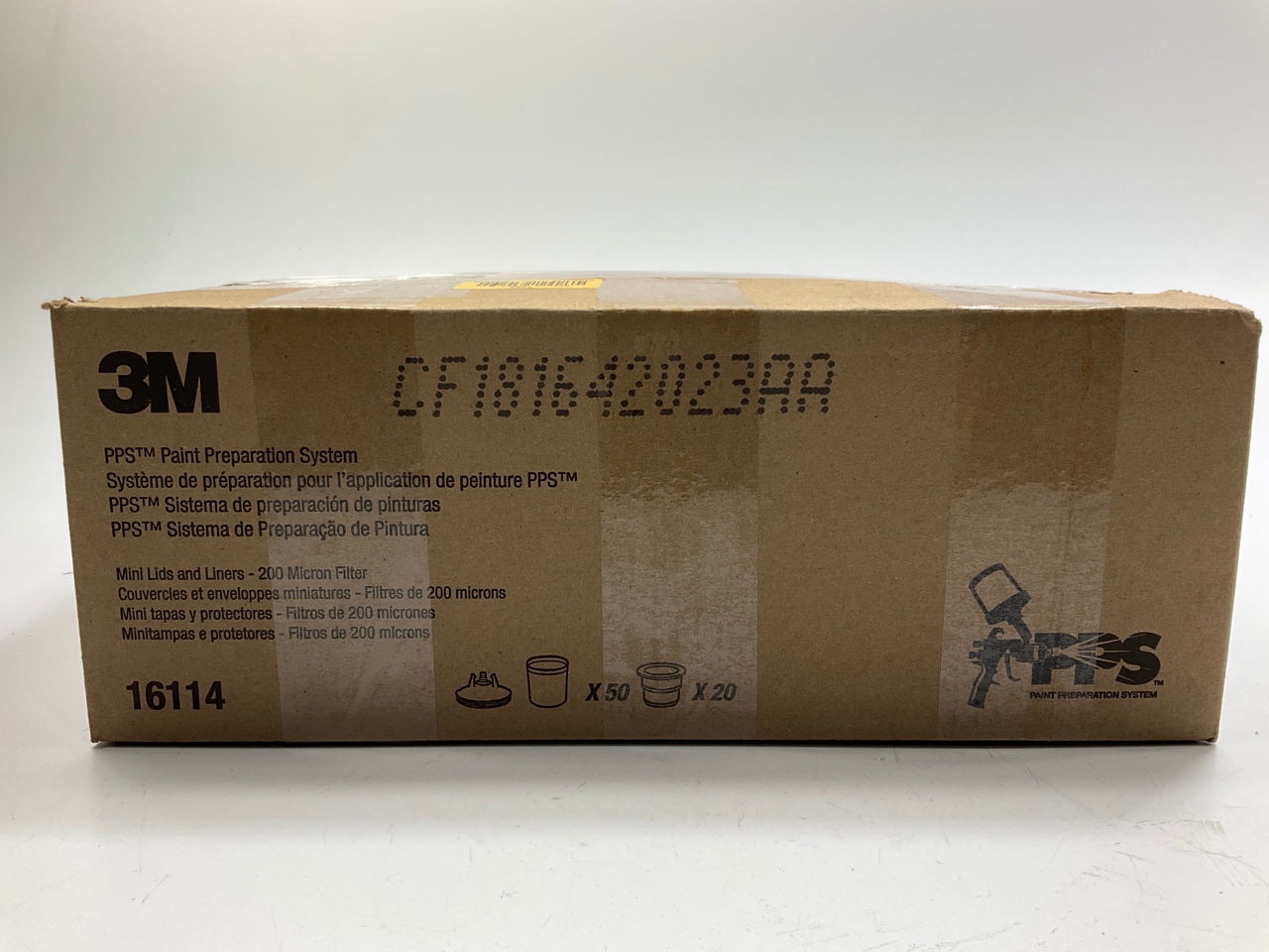 3M 16114 PPS Mini Size Kit With 200 µ Filter, 50 Lids, 50 Liners, Plugs