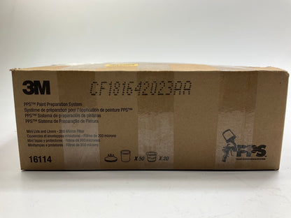 3M 16114 PPS Mini Size Kit With 200 µ Filter, 50 Lids, 50 Liners, Plugs